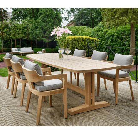 Tables de jardin - Table de salle à manger Tadoussac 280 cm pour l'extérieur - GREGOIR LIFESTYLE