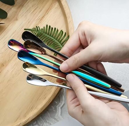 Accessoires thé et café - Touillette à long manche - 4 couleurs - Pour café ou thé - SOSTRAW & SMARTTHINGS