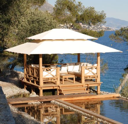 Gazébos, belvédères et pavillons de jardin - SUNRISE – Gazebo / Outdoor Lounge / Pergola - HONEYMOON