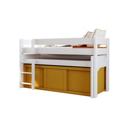 Beds - DOMINIQUE 127 ELEVATOR + ROLLING DESK AND BOX (optional) - MATHY BY BOLS