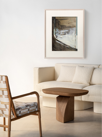  - Bridge BILBAO, table d'appoint FARO, Canapé NASHVILLE, tableau Bruno MOINARD