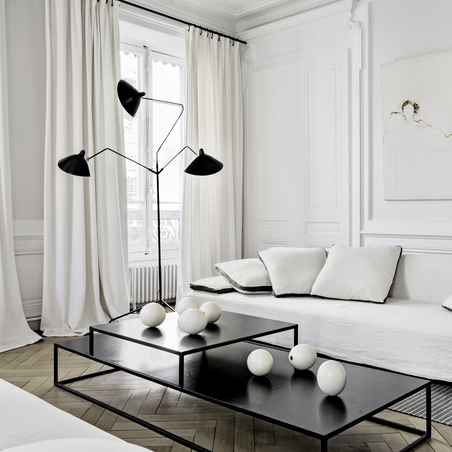  - Three rotating arms standing lamp