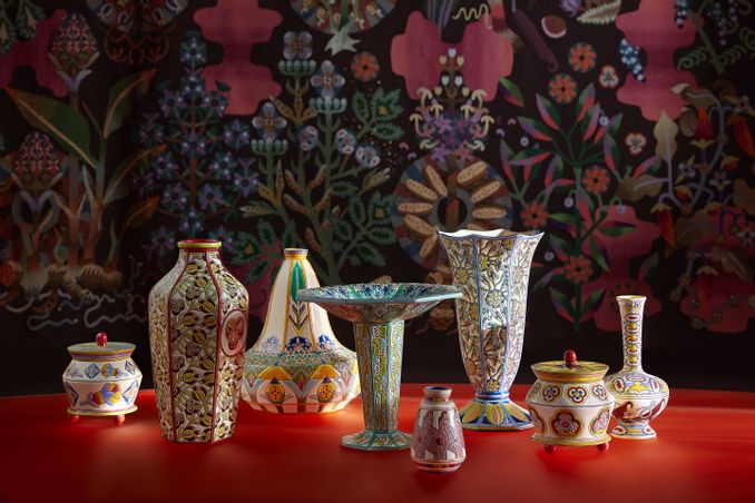  - «Lemuriforme», collection de céramiques cloisonnées en Émaux de Longwy (éditions de 8 + 2 E.A.)