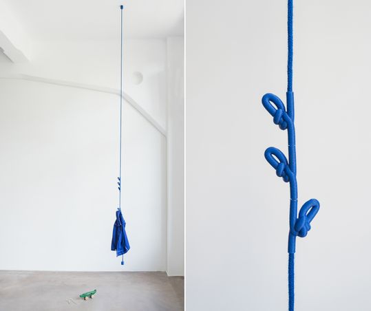  - Knotted Coat Rack - royal blue