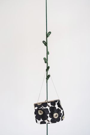  - Knotted Coat Rack in green - close up
