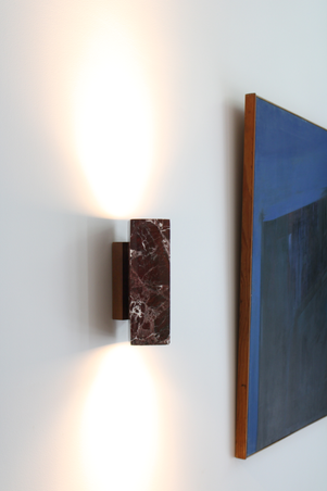  - KALI applique marbre rouge