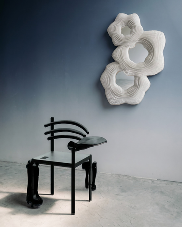  - Sea Anemone Mirror by Pia Maria Raeder & Archeologia Chair by Zbeul Studio