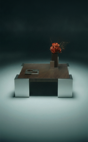  - Table basse, Vase & Plateau S.01, Adrien Pedra