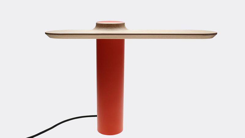 DANIEL X LE 371 - Plateau table lamp red-orange