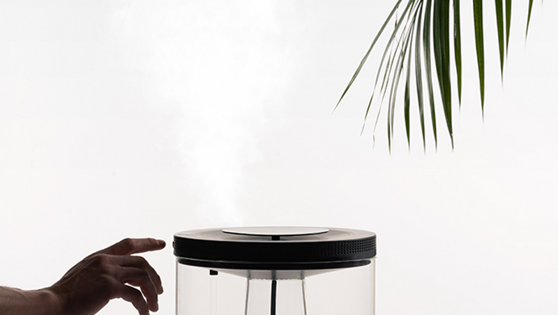 NATACHA & SACHA - Air humidifier and vase made of glass