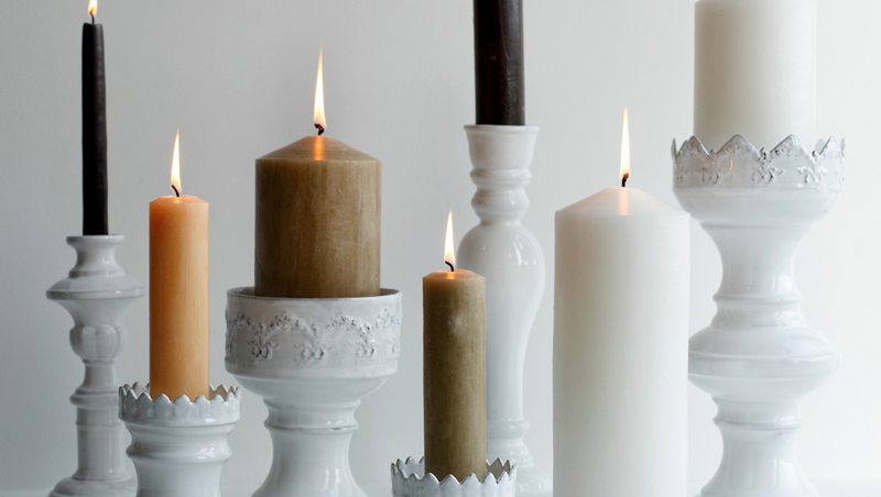 CARRON PARIS - Couronne Candle Holders & Handmade Taper Candles