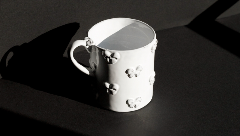 CARRON PARIS - Ceramic mug with handle Nœud-Nœud