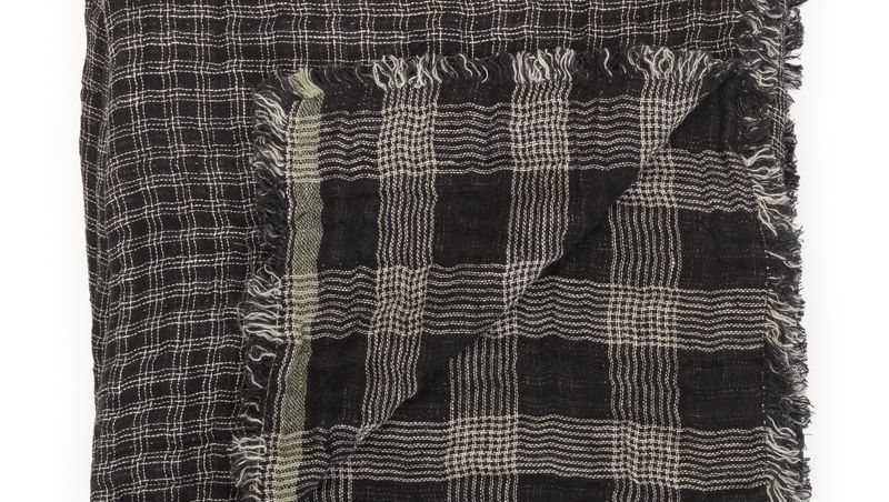 BEATRICE LAVAL LE MONDE SAUVAGE - Washed linen plaid
