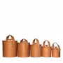 Platter and bowls - Ice bucket in leather - SOL & LUNA