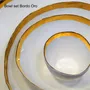 Platter and bowls - PORCELAIN | GOLD - BERTOZZI