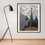 Poster - POSTER FUNICULAIRE CHAMONIX-PLANPRAZ-LE BREVENT ROGER BRODERS AVAILABLE IN 2 FORMATS - BILLPOSTERS.FR