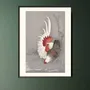 Affiches - Estampe japonaise oiseaux Coq et poule de Ohara Koson prêt-à-encadrer 30x40 cm - BILLPOSTERS.FR