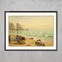Affiches - Estampe Bretagne La Plage de Henri Rivière prêt-à-encadrer 30x40 cm - BILLPOSTERS.FR