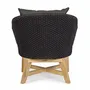 Armchairs - COACHELLA CHARCOAL ARMCHAIR W-CUSH - BIZZOTTO ANDREA