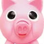 Cadeaux - Tirelire cochon noir et rose - Jiggy Bank / SANKYO TOYS - ABINGPLUS
