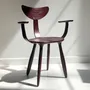 Armchairs - Daiku armchair in stained ash wood by Victoria Magniant - VICTORIA MAGNIANT POUR GALERIE V