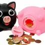 Cadeaux - Tirelire cochon noir et rose - Jiggy Bank / SANKYO TOYS - ABINGPLUS
