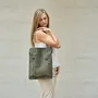 Bags and totes - DIVINE SUEDE LEATHER BAG - Made in France - AMWA AND CO