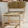 Armchairs - Raw wood armchairs woven with palm leaf. - COSYDAR-DECO