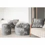 Homewear textile - Pouf velours brodé - MX HOME