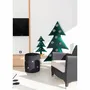 Décorations pour tables de Noël - Sapin de noël lumineux toile de jute avec sujets - MX HOME