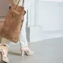 Bags and totes - DIVINE SUEDE LEATHER BAG - Made in France - AMWA AND CO