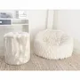 Fabric cushions - Faux fur embroidery cushions/beanbag - MX HOME
