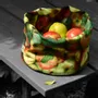 Boîtes de conservation - Corbeille en tissu imprimé Pommes - MARON BOUILLIE