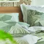 Bed linens - Geo Moderne Pewter - Cotton Percale Bedding Set - DESIGNERS GUILD