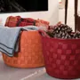 Objets de décoration - Sac en cuir tissé - SOL & LUNA