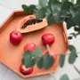 Kitchen utensils - Octogonal leather tray - SOL & LUNA