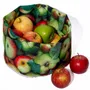 Boîtes de conservation - Corbeille en tissu imprimé Pommes - MARON BOUILLIE