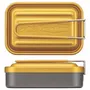 Barbecues - Gamelle camping couleur 850 ml aluminium et rectangulaire - collection Mess Tin / SKATER - ABINGPLUS