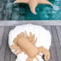 Poufs - Pouf XL flottant étoile de mer effet raphia - MX HOME