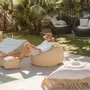 Transats - Oeil grec XL avec franges en raphia - MX HOME
