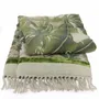 Linge de lit - COCHIN Plaid en lin imprimé Ananbô 140x250 cm AVOCAT - EN FIL D'INDIENNE...