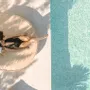 Transats - Lit bain de soleil rond effet raphia - MX HOME