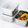 Food storage - Stainless steel kitchen storage box and semi-transparent lid - eATOCO/YOSHIKAWA collection - ABINGPLUS