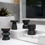Tabourets - Le Tabouret Karbun - Noir Naturel - BAZAR BIZAR LIVING