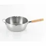 Saucepans  - 24 cm stainless steel saucepan, hammered with two spouts - Yukihira/YOSHIKAWA collection - ABINGPLUS