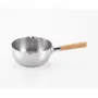 Saucepans  - Japanese stainless steel pans, hammered with two spouts - Yukihira/YOSHIKAWA collection - ABINGPLUS