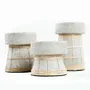Bougeoirs et photophores  - Le Bougeoir Serene - Béton Gris Naturel - S - BAZAR BIZAR LIVING