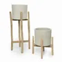 Vases - The Chalk High - Concrete Natural - L - BAZAR BIZAR LIVING