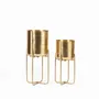 Vases - The Brass Planter on Stand - Brass - M - BAZAR BIZAR LIVING