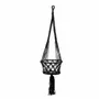 Vases - The Macrame Plant Holder - Black - L - BAZAR BIZAR LIVING